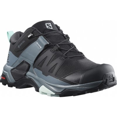 Salomon X Ultra 4 GTX W 412896 dámské nízké nepromokavé trekové boty black/stormy weather – Hledejceny.cz