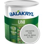 Balakryl Uni Satin 0,7 kg světle šedá – Sleviste.cz