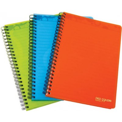 Neo Colori Blok spirálový A5, oranžový, linka, 70 listů – Zboží Živě