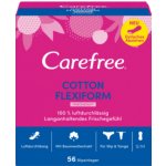 Carefree Cotton Flexiform slipové vložky se svěží vůní 56 ks – Zboží Mobilmania