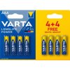 Baterie primární Varta High Energy AAA 8 ks 961057