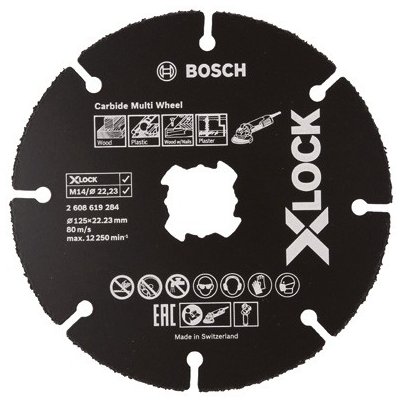 ŘEZNÝ KOTOUČ X-LOCK CARBIDE 125*1*22.23 10SZ BOSCH – Zbozi.Blesk.cz