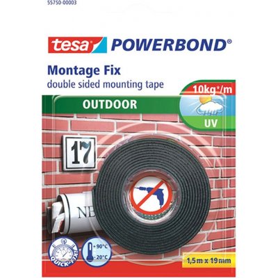Tesa Powerbond oboustranná lepící páska pro exteríer 19 mm x 1,5 m – Hledejceny.cz