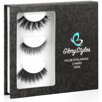 GloryStyles Umělé řasy GS02 3 páry – Sleviste.cz