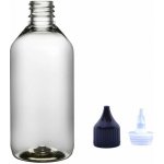 Via Plastová lahvička čirá s černou špičkou Via 115 ml – Zboží Dáma