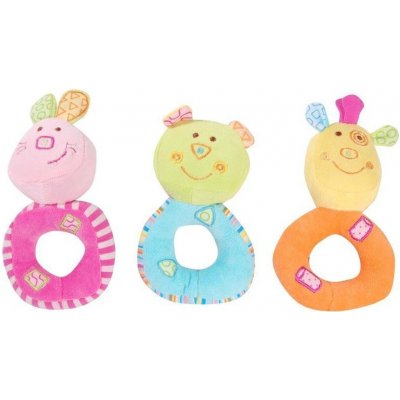 Pidilidi Baby chrastítko 5028 růžová – Zboží Mobilmania