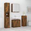 Koupelnový nábytek Nábytek XL 4dílný set koupelnových skříněk kouřový dub kompozitní dřevo