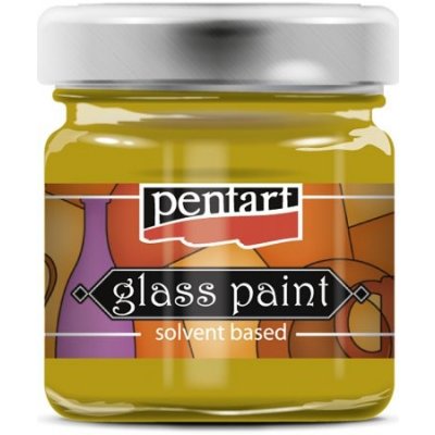 Pentart Barva na sklo nevypalovací 30 ml ŽLUTÁ – Sleviste.cz