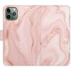 Pouzdro a kryt na mobilní telefon Apple Pouzdro iSaprio Flip s kapsičkami na karty - RoseGold Marble Apple iPhone 11 Pro