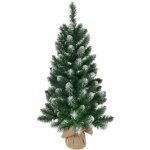 MagicHome Vianoce Stromeček Vánoce Nico jedle v jutě zasněžené konce 60 cm ST8091005 – Hledejceny.cz