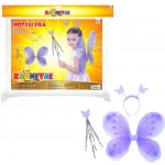 Rappa Motýlí křídla fialová s čelenkou a hůlkou – Zbozi.Blesk.cz