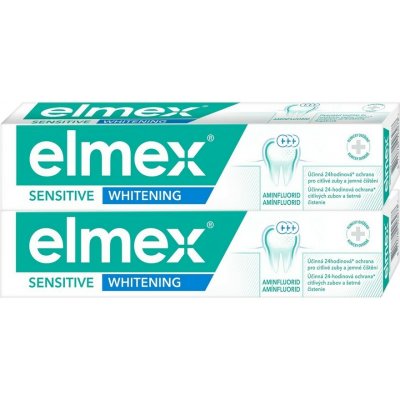 Elmex Sensitive Whitening zubní pasta duo 2 × 75 ml – Hledejceny.cz
