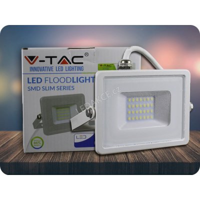 V-TAC LED REFLEKTOR 20W, SAMSUNG CHIP, 1600LM, BÍLÝ, ZÁRUKA 5 LET! Barva světla: Studená bílá 6400K – Zbozi.Blesk.cz