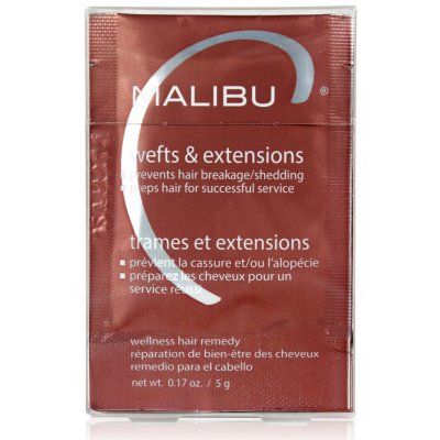 Malibu C Wefts & Extensions Welness Hair Remedy 60 ml (12 x 5 ml) – Hledejceny.cz
