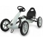 HyperMotion šlapací motokára šedá s ruční brzdou – Zboží Mobilmania