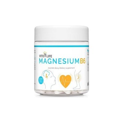 VITO LIFE - Magnesium citrát + vitamín B6 100 tobolek