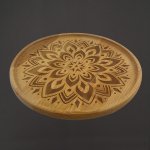 AMADEA Podnos kulatý gravír mandala délka 30cm – Zboží Mobilmania