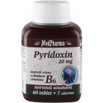 MedPharma Pyridoxin vitamin B6 20 mg 67 tablet – Hledejceny.cz