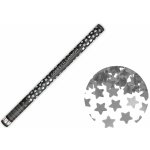 Konfety Vystřelovací hvězdy stříbrné 80cm – Sleviste.cz