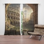 Sablio Závěs Řím Koloseum Art: 2ks 140x250cm – Hledejceny.cz