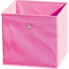 Taburet Idea nábytek Winny - textilní box, růžový