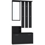 TP Living Předsíňová stěna GAR černá – Zboží Dáma