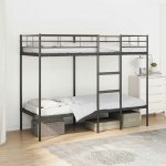 vidaXL Patrová bez matrace černá ocel – Sleviste.cz