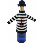 SEA Club Svetr na láhev s uzávěrem, bavlna, krémové/modré pruhy, 18cm, Ø: 6-9cm 4951 – Hledejceny.cz