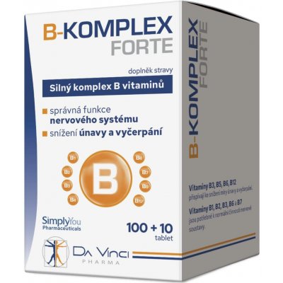 Da Vinci Pharma B-komplex forte 100+10 tablet – Hledejceny.cz