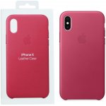 Apple iPhone X/XS Leather Case Pink Fuchsia MQTJ2ZM/A – Sleviste.cz