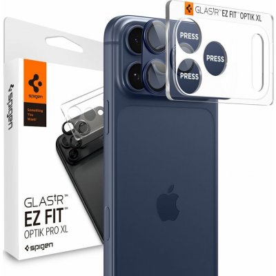 Spigen Glass tR EZ Fit Optik Pro XL 1 Pack Blue iPhone 17 Pro Max AGL10651 – Zboží Živě