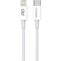 Foneng X31 USB-C pro Lighting, 3A, 1m, bílý