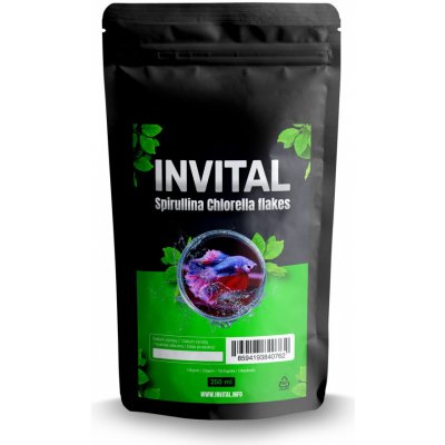 Invital Spirullina Chlorella flakes 250 ml – Sleviste.cz