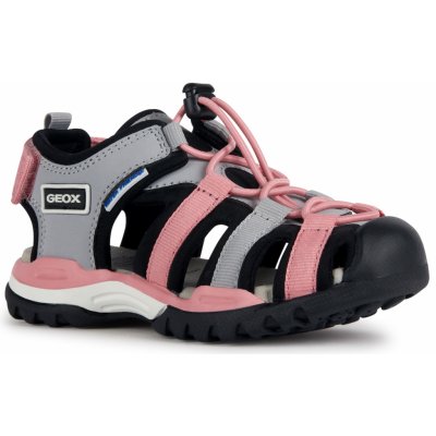 Geox J Borealis Girl J350WA05015C0043 grey/black – Zboží Mobilmania