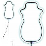 BÍLÝ SNĚHULÁK 81 LED NA BATERIE Luca Lighting – Hledejceny.cz