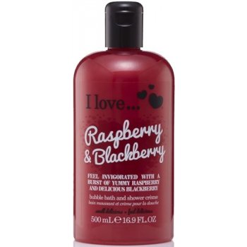I Love Bubble Bath & Shower Crème Raspberry Blackberry sprchový krém 500 ml