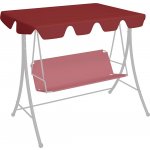 vidaXL 312107 Náhradní stříška na zahradní houpačku vínová 150/130x105/70 cm – Zbozi.Blesk.cz