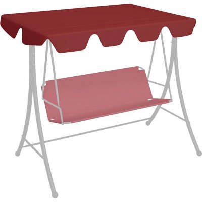 vidaXL 312107 Náhradní stříška na zahradní houpačku vínová 150/130x105/70 cm – Zbozi.Blesk.cz