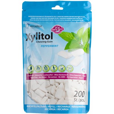 Miradent Xylitol PEPPERMINT 200 ks – Zbozi.Blesk.cz