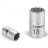 Klíč FORTUM hlavice nástrčná Multi-lock, 1/4‘‘, 4,0mm, L 25mm, 61CrV5, FORTUM (4701102)