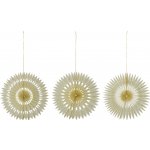 House Doctor Papírové ozdoby Stelle Off White Ø 30 cm – set 3 ks, krémová barva, papír – Hledejceny.cz