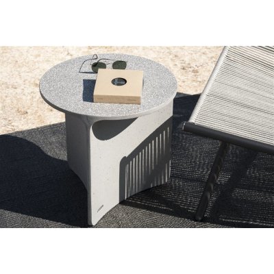 Roda Kulatý betonový odkládací stolek Aspic, 46x45 cm