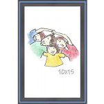 Rámeček na fotku plastový modrý pruh 10 x 15 cm – Zboží Živě