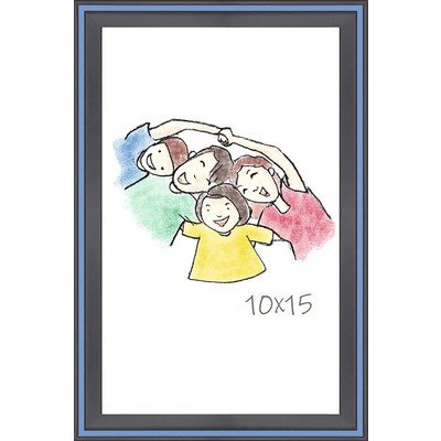 Rámeček na fotku plastový modrý pruh 10 x 15 cm – Zboží Živě