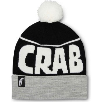 Crab Grab Pom Beanie Heather Grey Black