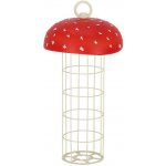 Esschert Design Krmítko pro ptáčky na lojové koule Muchomůrka závěsné 13 x 13 x 25 cm – Hledejceny.cz