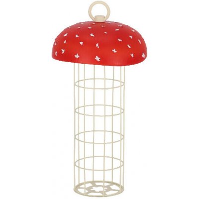 Esschert Design Krmítko pro ptáčky na lojové koule Muchomůrka závěsné 13 x 13 x 25 cm – Hledejceny.cz