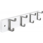 Walteco 8603 4 háčky bílý MDF nikl – Sleviste.cz
