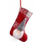 Prima-obchod Mikulášská vánoční punčocha 18x29 cm barva 1 červená šedá