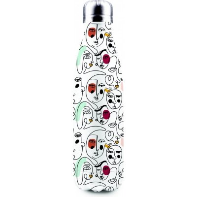 Easy Life Cestovní lahev Modernism 500 ml bílá černá – Hledejceny.cz